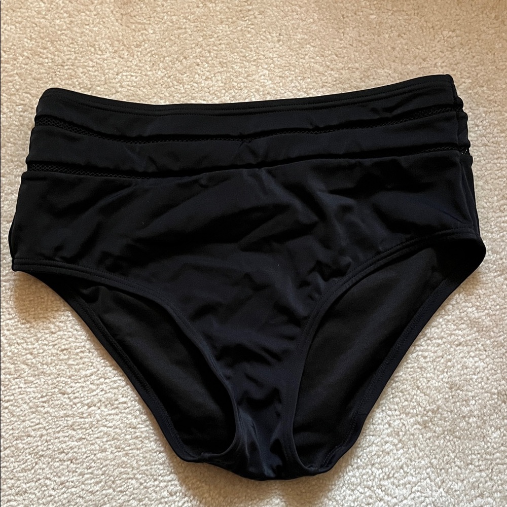 Victoria's Secret Black High-Rise bathing suit bottom
